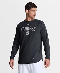 Nike Men's Navy New York Yankees Authentic Collection Raglan Dri-fit Sweatshirt