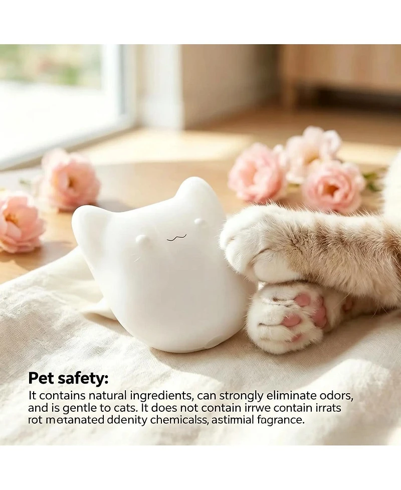 Cumrige 2-Pack Universal Cat Litter Box Deodorizing Pods, Long-Lasting Fresh Scent Refresher for Automatic and Standard Litter Boxes