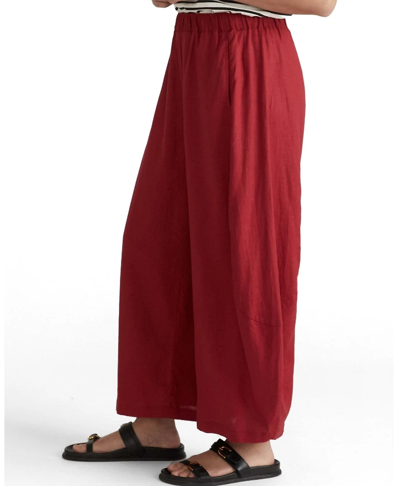 Universal Standard Plus Cosma Barrel Linen Pants