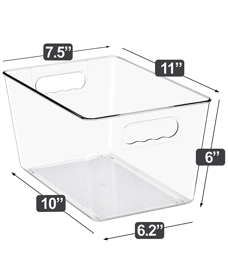 Sorbus Pack Large Clear Storage Containers for Pantry, Fridge, Cabinet