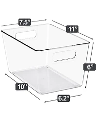 Sorbus Pack Large Clear Storage Containers for Pantry, Fridge, Cabinet