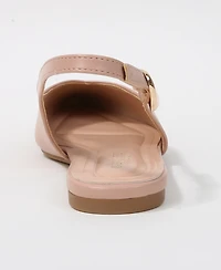 Berness Women's Reed Slingback Flats with Gold-Tone Accent