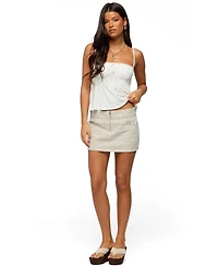Edikted Women's Poppey Striped Twill Mini Skirt