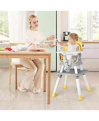 Gouun Baby 6-in-1 Convertible Baby High Chair with Adjustable Tray