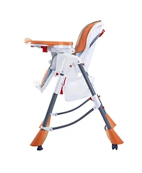 Gouun Toddler Foldable High Chair with 5-Position Adjustable Tray