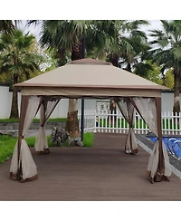 8.3FT Solar Led Patio Umbrella