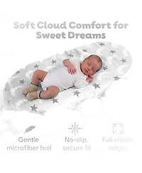 The Peanutshell Soft Cloud 4-Pack Fitted Bassinet Sheets