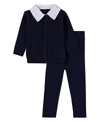 MeMoi Baby Boys 2 Piece "Pop Collar" 100 percentage Cotton Play Set