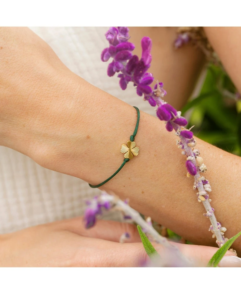 Mantra Clover Good Luck Bracelet