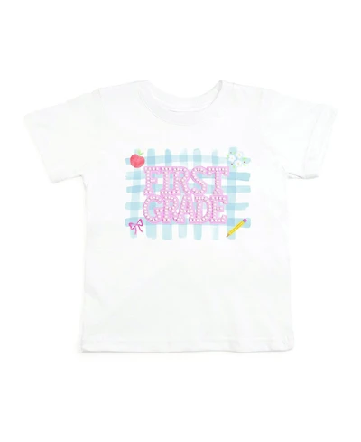 Sweet Wink Little Girls First Grade Pearl Patch Short Sleeve T-Shirt
