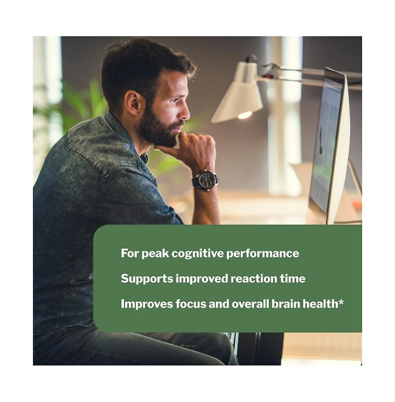 Kyolic Smart Mushrooms Supplement Lion's Mane and Aged Garlic Extract for Brain Health and Mental Performance 60 Capsules