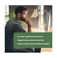 Kyolic Smart Mushrooms Supplement Lion's Mane and Aged Garlic Extract for Brain Health and Mental Performance 60 Capsules
