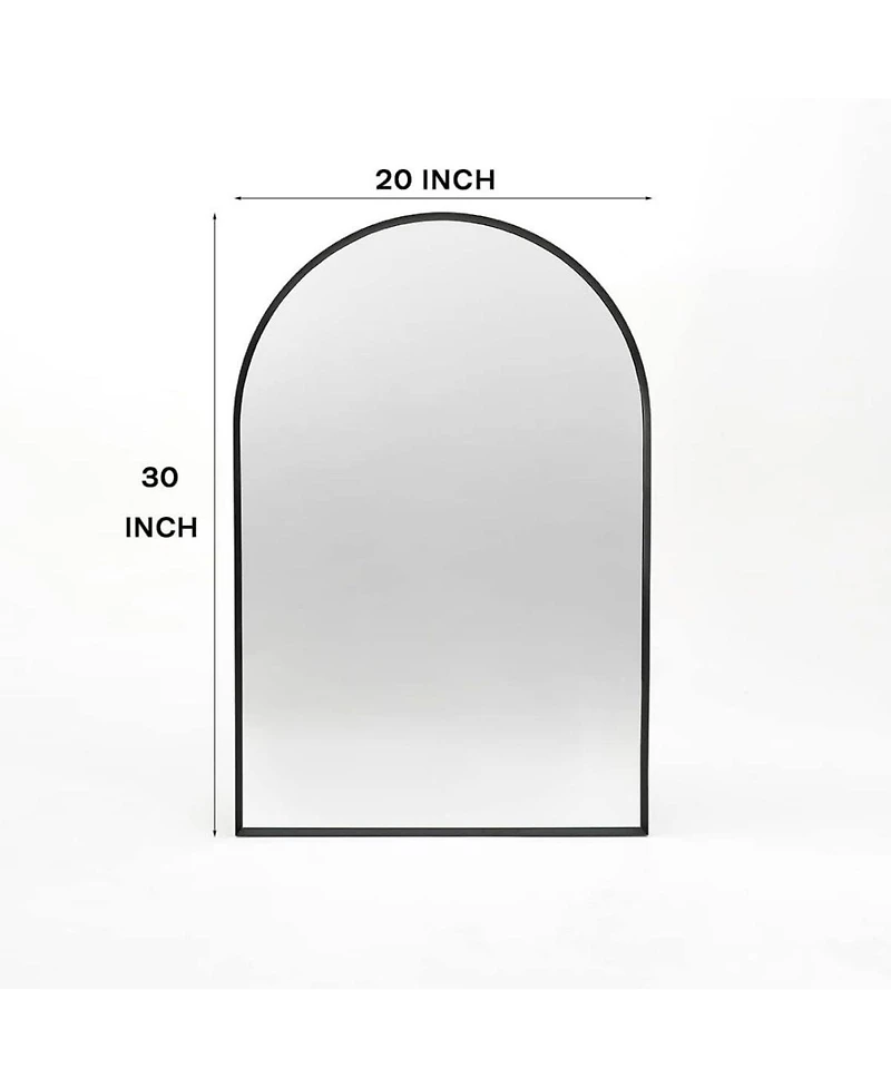 Laoties 20" x 30" Arched Wall Mirror for Entryway, Bedroom and Living Room