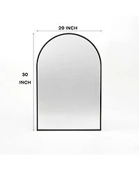 Laoties 20" x 30" Arched Wall Mirror for Entryway, Bedroom and Living Room