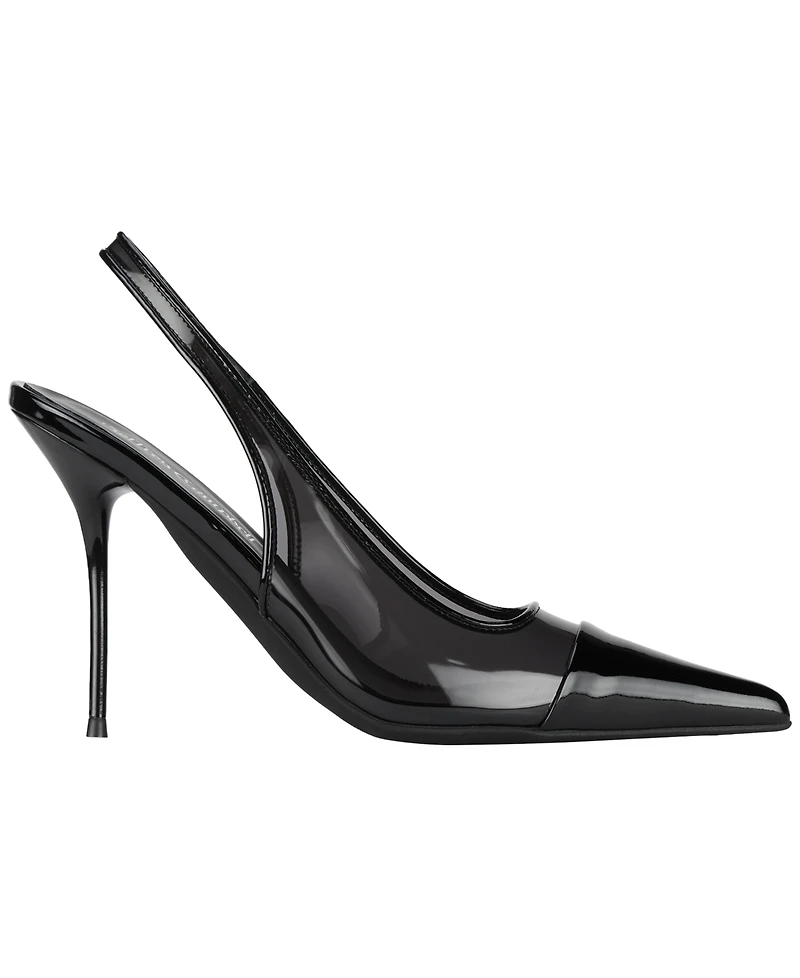 Jeffrey Campbell Women's Pucker Vinyl Slingback Pumps
