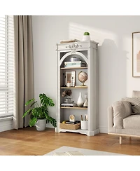 Streamdale Furniture 4-Tier 65-Inch Tall Floor Standing Bookshelf