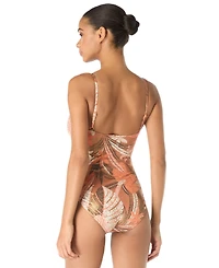 Vince Camuto Women's V-Neck One-Piece Swimsuit