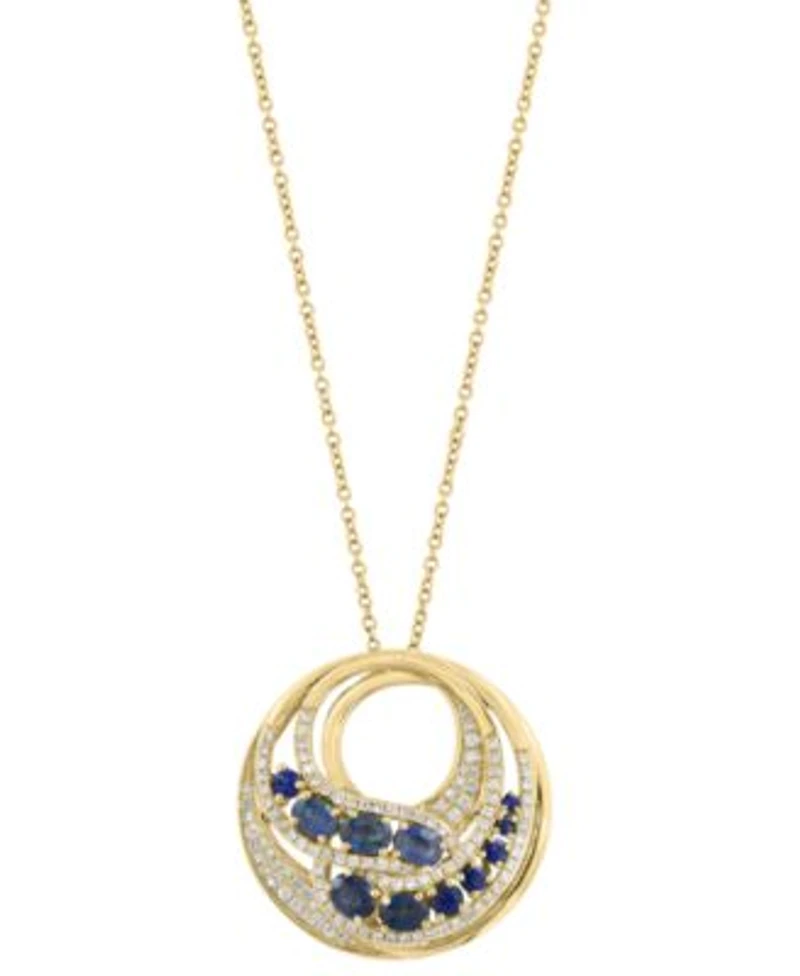Effy Collection Diamond Gemstone Pendant Necklace Ring In 14k Yellow Gold
