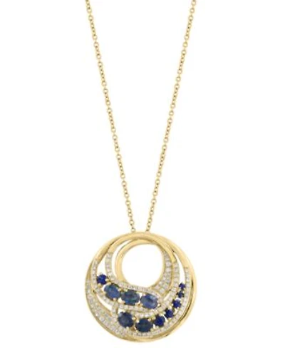 Effy Collection Diamond Gemstone Pendant Necklace Ring In 14k Yellow Gold