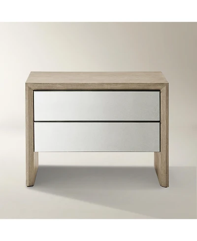 Z Gallerie Glimmer Mirrored Nightstand