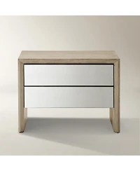 Z Gallerie Glimmer Mirrored Nightstand