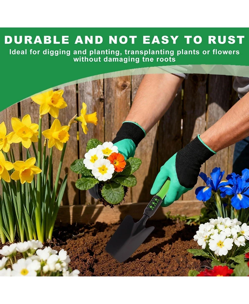 Xdovet Garden Shovel Spade Hand Rake Tool Set