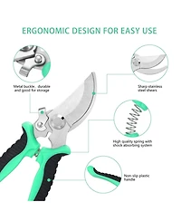 Xdovet Garden Pruning Shears Set Gloves Storbag Stainless Steel Trimming Tools Kit
