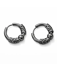 Rebl Jewelry Women's Wrapped Huggie Hoop Earrings
