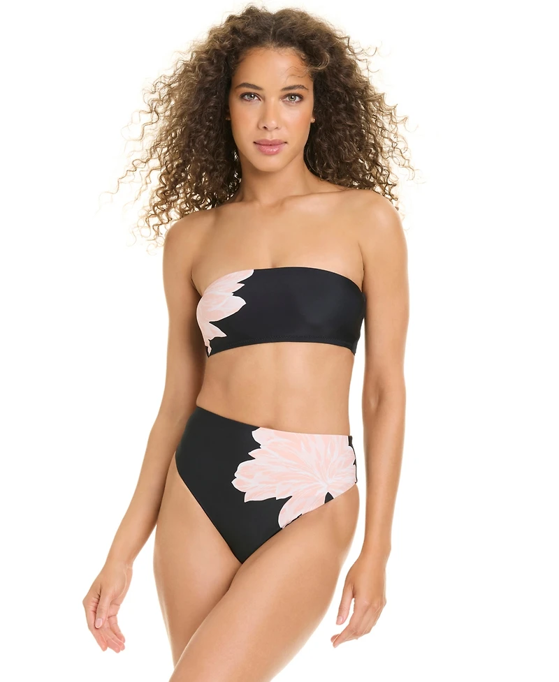 Sanctuary Women's Woodland Flora Clean Bandeau Neck Bikini Top