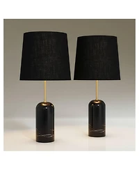 360 Lighting Daleti 25" High Marble Table Lamp Set of 2