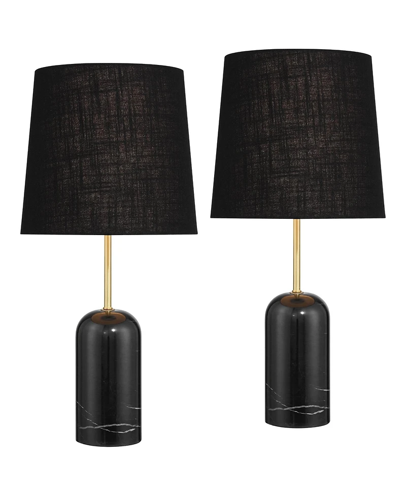 360 Lighting Daleti 25" High Marble Table Lamp Set of 2