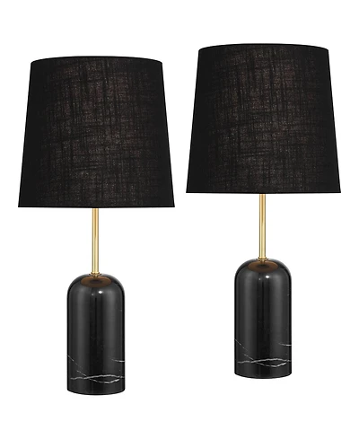 360 Lighting Daleti 25" High Marble Table Lamp Set of 2