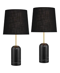 360 Lighting Daleti 25" High Marble Table Lamp Set of 2
