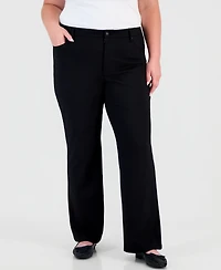 Jones New York Plus Ff Lexington Bootleg High-Waisted Jeans