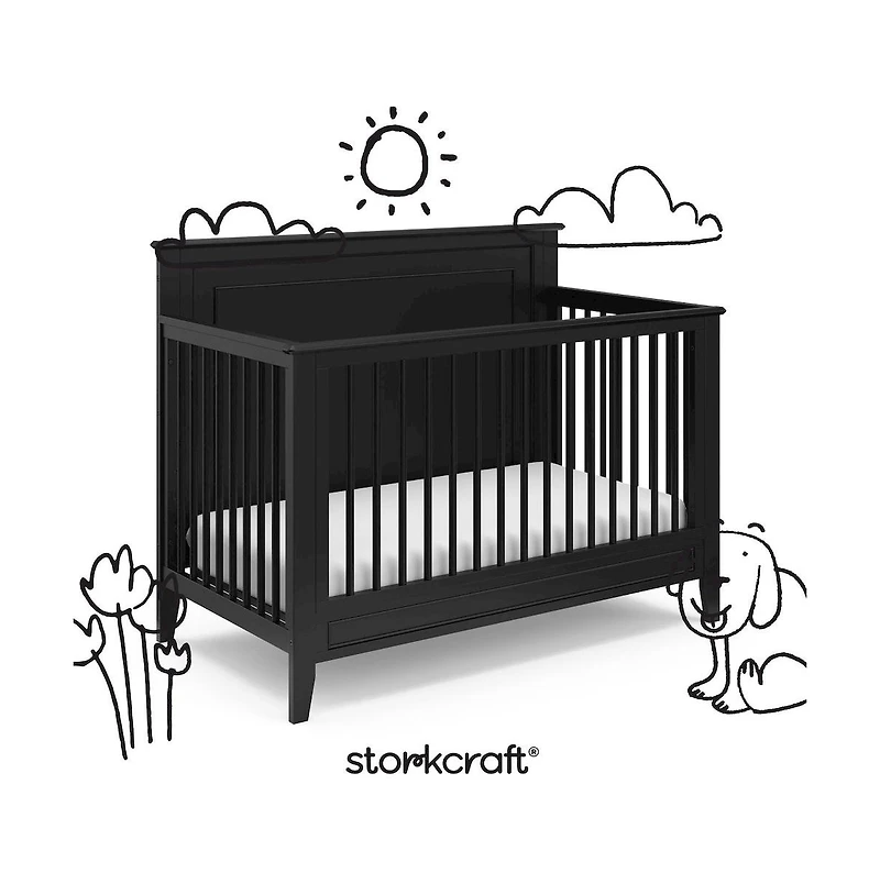 Storkcraft Solstice 5-in-1 Convertible Crib