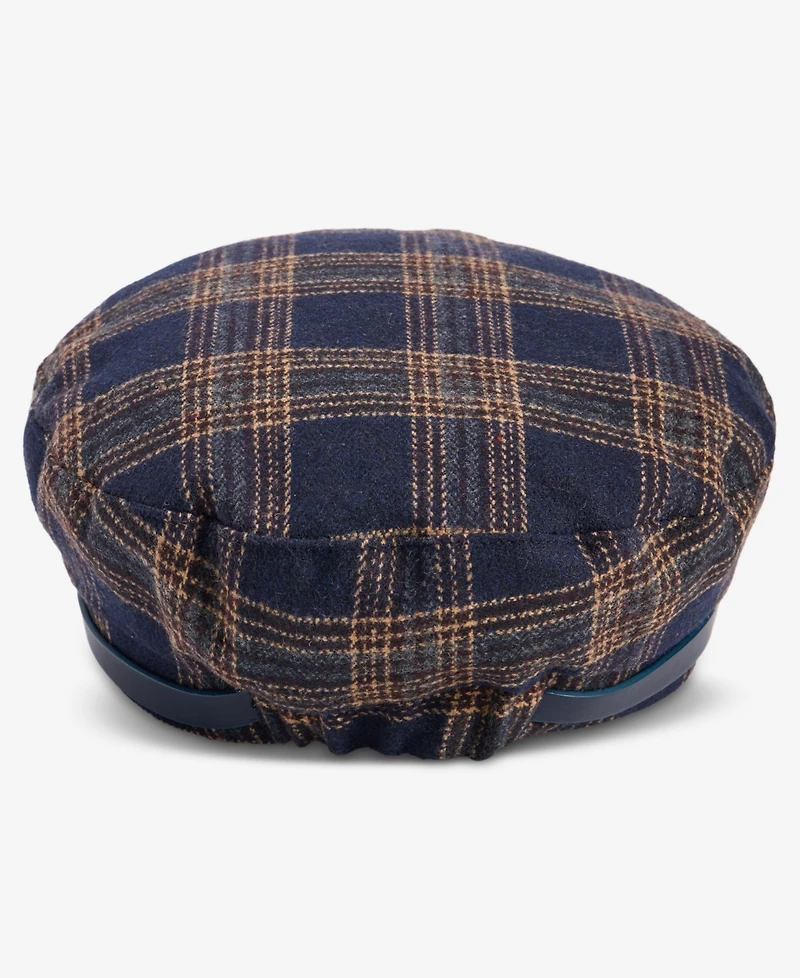 I.n.c. International Concepts Plaid Horsebit Conductor Cap, Macy's Exclusive