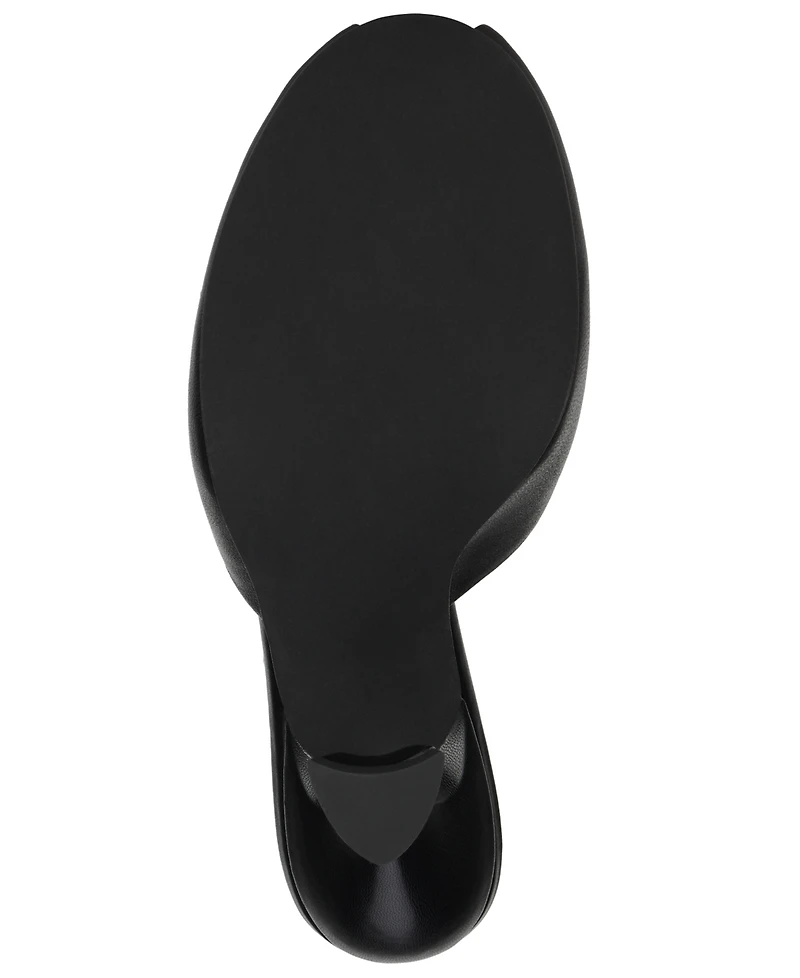 Jeffrey Campbell Women's Fresa Sculpted Peep-Toe Dress Mules