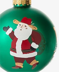Holiday Lane Texas Cowboy Santa Ball Ornament, Macy's Exclusive