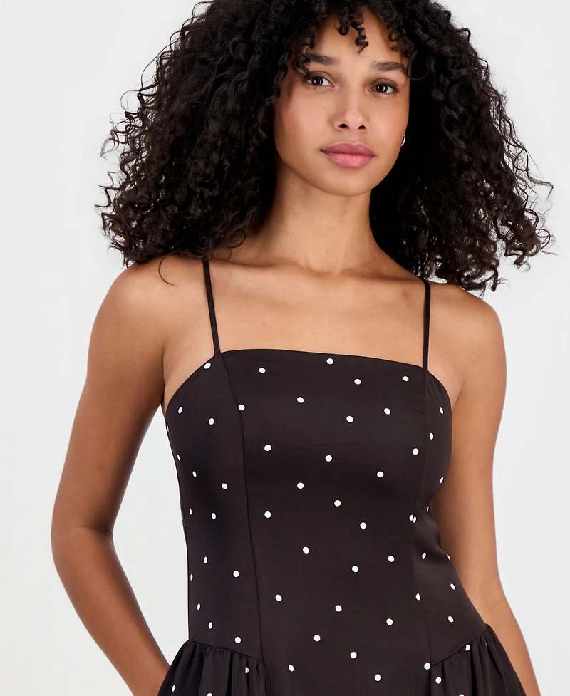 On 34th Women's Playful Dots Lace-Trim Dress, Macy's Exclusive