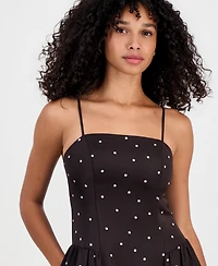 On 34th Women's Playful Dots Lace-Trim Dress, Macy's Exclusive