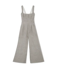 Reiss Women's Flora Structured Linen Jumpsuit