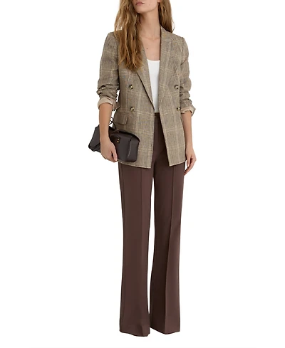 Reiss Women's Sybil Double Breasted Check Jacket