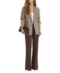 Reiss Women's Sybil Double Breasted Check Jacket