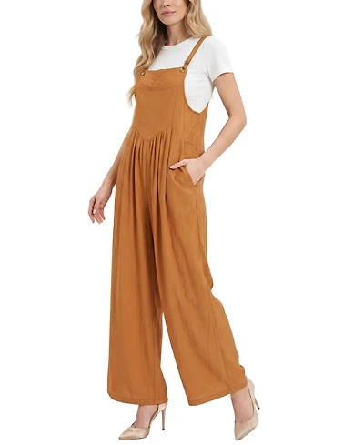 Ny Collection Petite Sleeveless Jumpsuit
