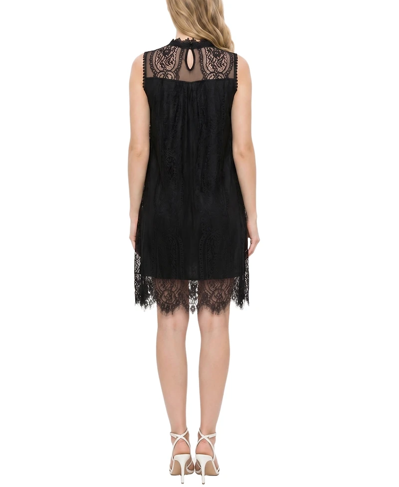 Ny Collection Petite Sleeveless Lace Dress