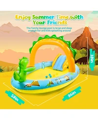 Aofar 96'' Inflatable Dinosaur Pool Slide Sprinkler Garden