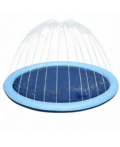 Aofar 97" Splash Pad Sprinkler Pool Dog Summer Outdoor Water Fun