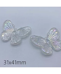 Sevorley Acrylic Butterfly Shaped Loose Beads for Diy Jewelry Making, Bracelets, Necklaces and Craft Projects