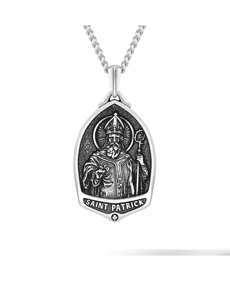 Vincero Men's St. Patrick Pendant - 21" Silver Chain