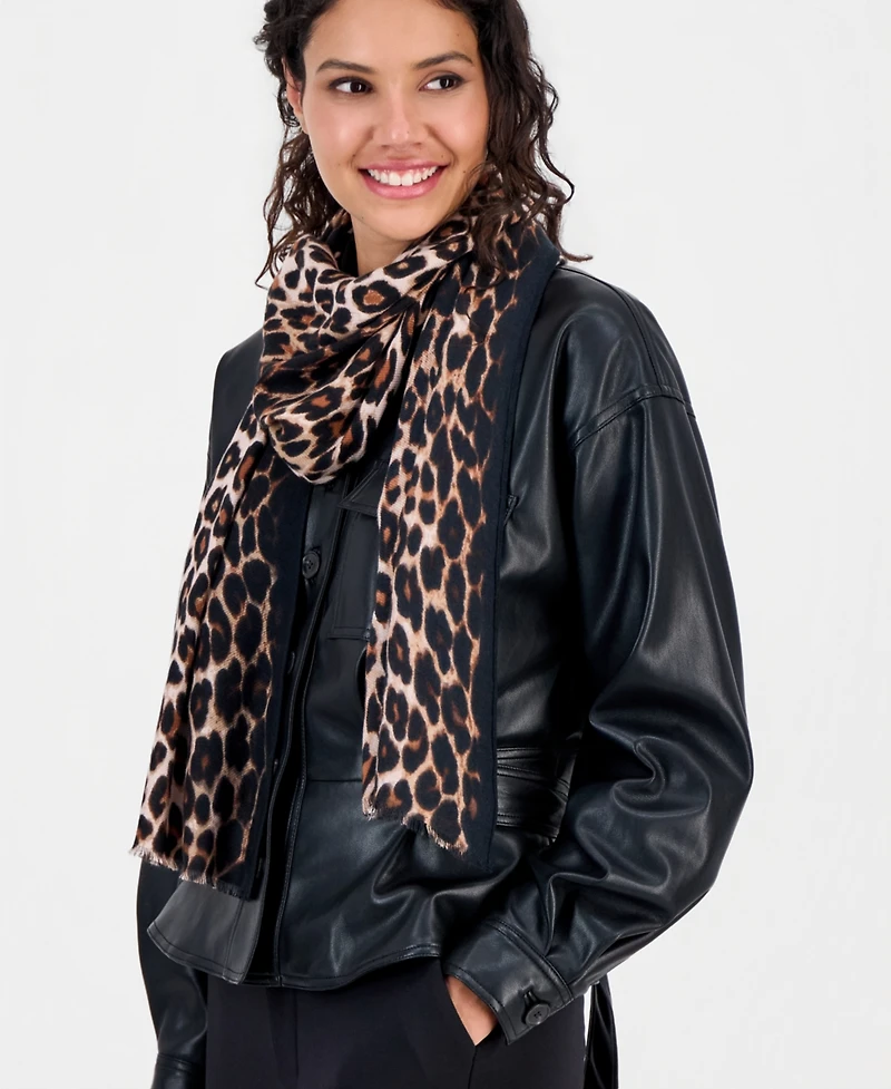 I.n.c. International Concepts Classic Leopard Print Scarf, Macy's Exclusive